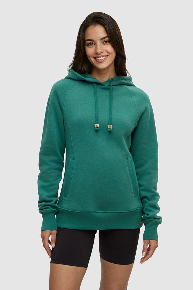 Women's Elm Hoodie in Tidal Teal  by Tentree