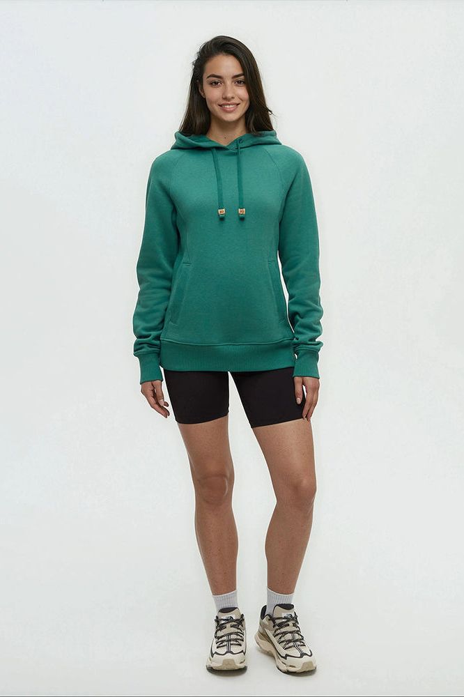 Women's Elm Hoodie in Tidal Teal  by Tentree